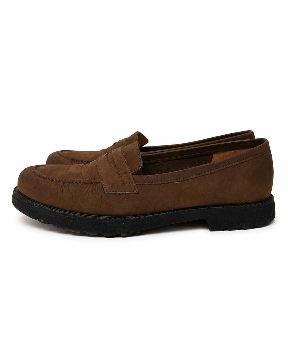 Rockport Brown Suede Penny Loafers Size 6.5